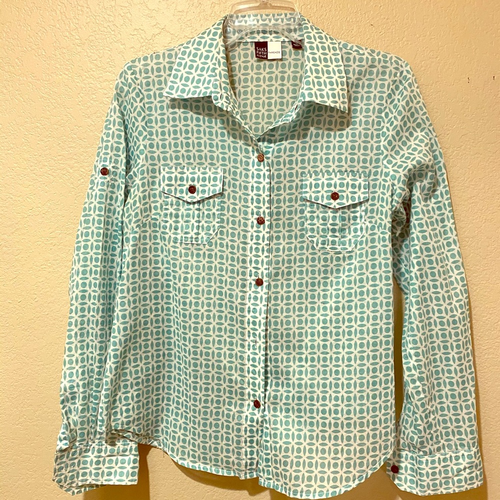 Saks Button Down
